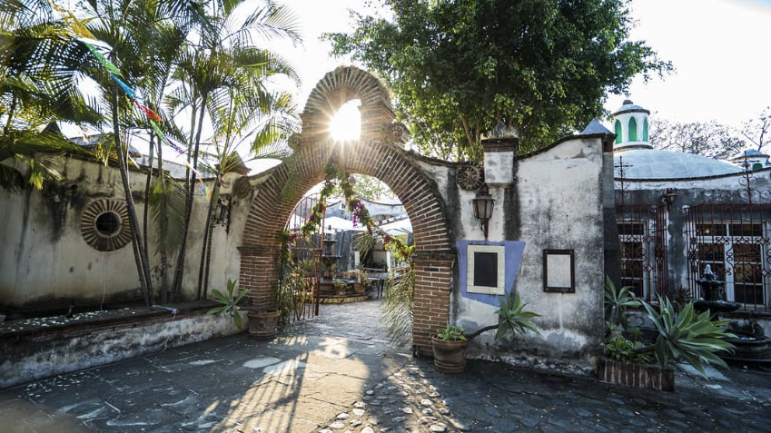 Arco de entrada a la Hacienda del Apantle